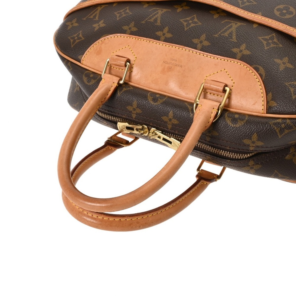Louis Vuitton Monogram Handbag Deauville Brown Canvas - Picture 3 of 10
